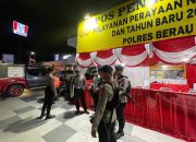 Pastikan Kondusivitas Wilayah, Brimob Berau Gelar Patroli Skala Besar Jelang Natal