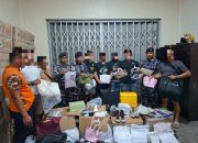 Sinergi Aparat Perbatasan Gagalkan Penyelundupan Barang Branded dari Malaysia di Nunukan