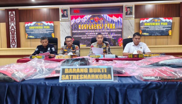 Polresta Balikpapan Ungkap 44 Kasus Narkotika, Sita Lebih dari 1 Kilogram Sabu