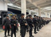 Brimob Amankan Laga Liga 2 Persiba vs PSIS di Stadion Batakan