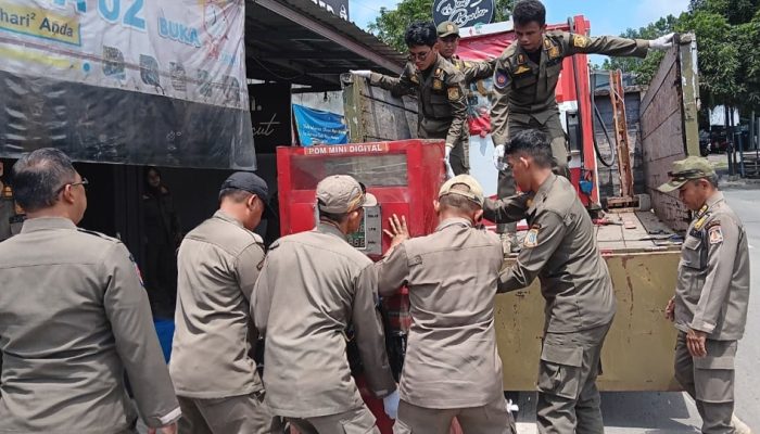 Satpol PP Balikpapan Sita 19 Pom Mini Ilegal dalam Operasi Gabungan