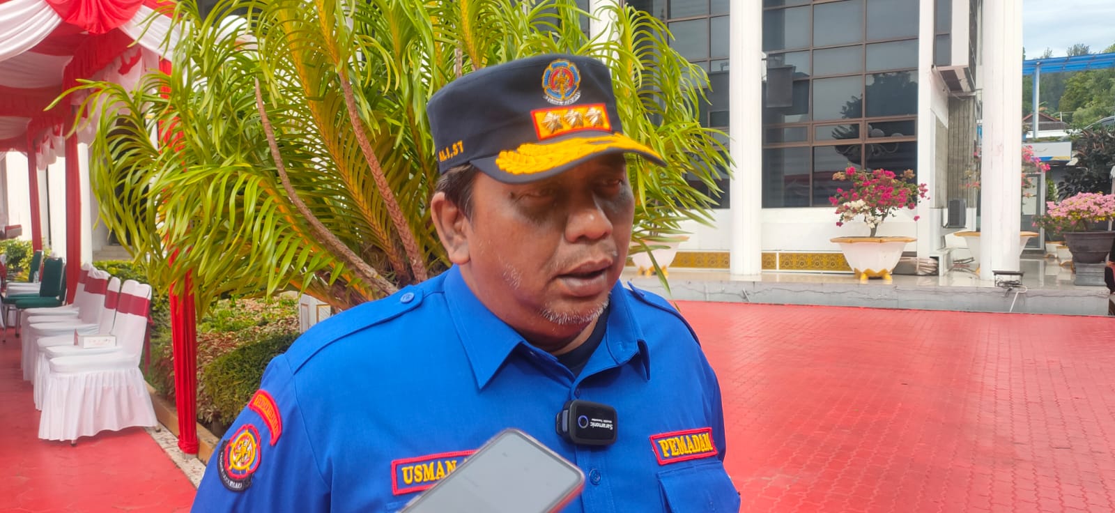 Kepala BPBD Balikpapan Usman Ali memberikan keterangan terkait kesiapsiagaan menghadapi El Nino 2026