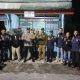 Patroli gabungan pilar Kelurahan Graha Indah bersama Bhabinkamtibmas dan FKPM saat mengunjungi poskamling di Balikpapan.