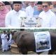 Gubernur Kaltim Rudy Mas’ud menyerahkan sapi kurban bantuan Presiden Prabowo Subianto di Islamic Center Samarinda