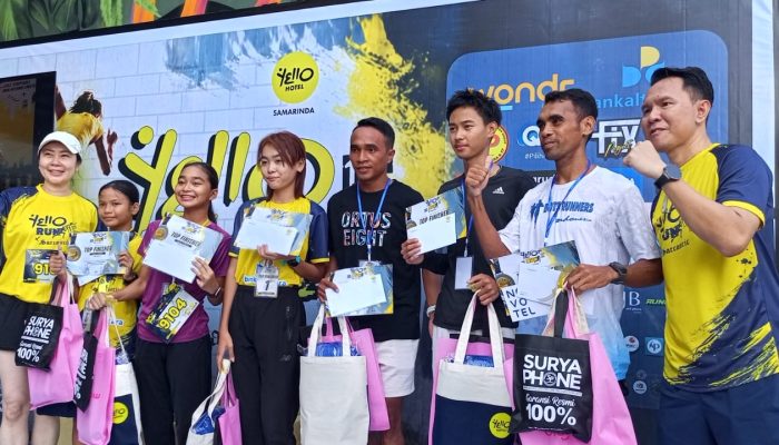 700 Pelari Semarakkan YELLO RUN, Anniversary Perdana YELLO Hotel Samarinda Berlangsung Meriah