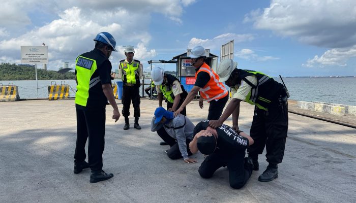 KKT Selenggarakan Drill ISPS Code Triwulan II 2026, Tingkatkan Kesiapan Pengamanan Fasilitas Pelabuhan