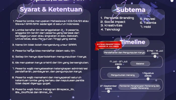 INSPACE 2026 : CREATIVE VIDEO COMPETITION EXTENDED
