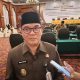 Wakil Wali Kota Balikpapan Bagus Susetyo memberikan keterangan kepada media usai Rapat Paripurna DPRD Kota Balikpapan di Hotel Grand Senyiur, Senin (13/7/2026).