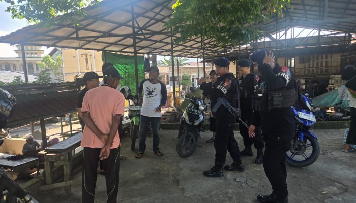 Brimob Perkuat Patroli di Obyek Vital Samarinda, Petugas Keamanan Diimbau Lebih Waspada