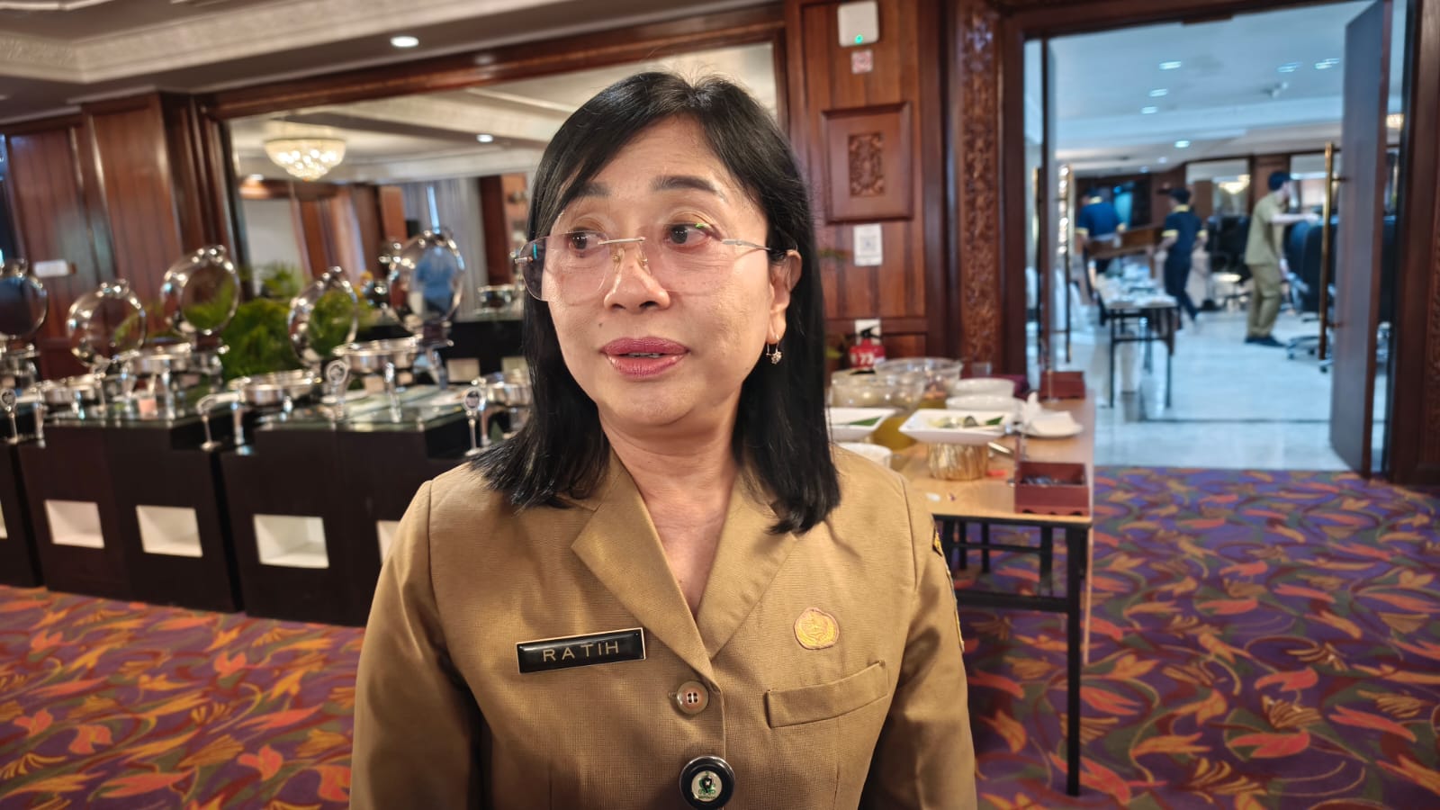 Kepala Disparpora Balikpapan Cokorda Ratih Kusuma memberikan keterangan mengenai rencana penyusunan DED Sirkuit Lamaru.